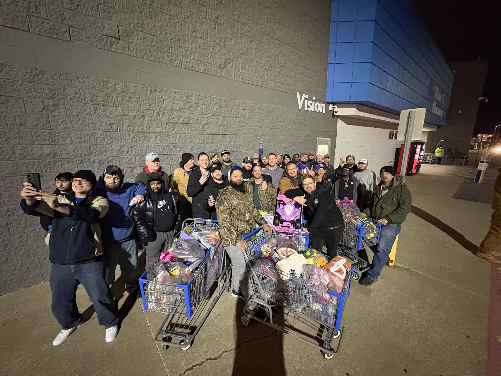 Shepherd's House residents on a community donation outreach trip