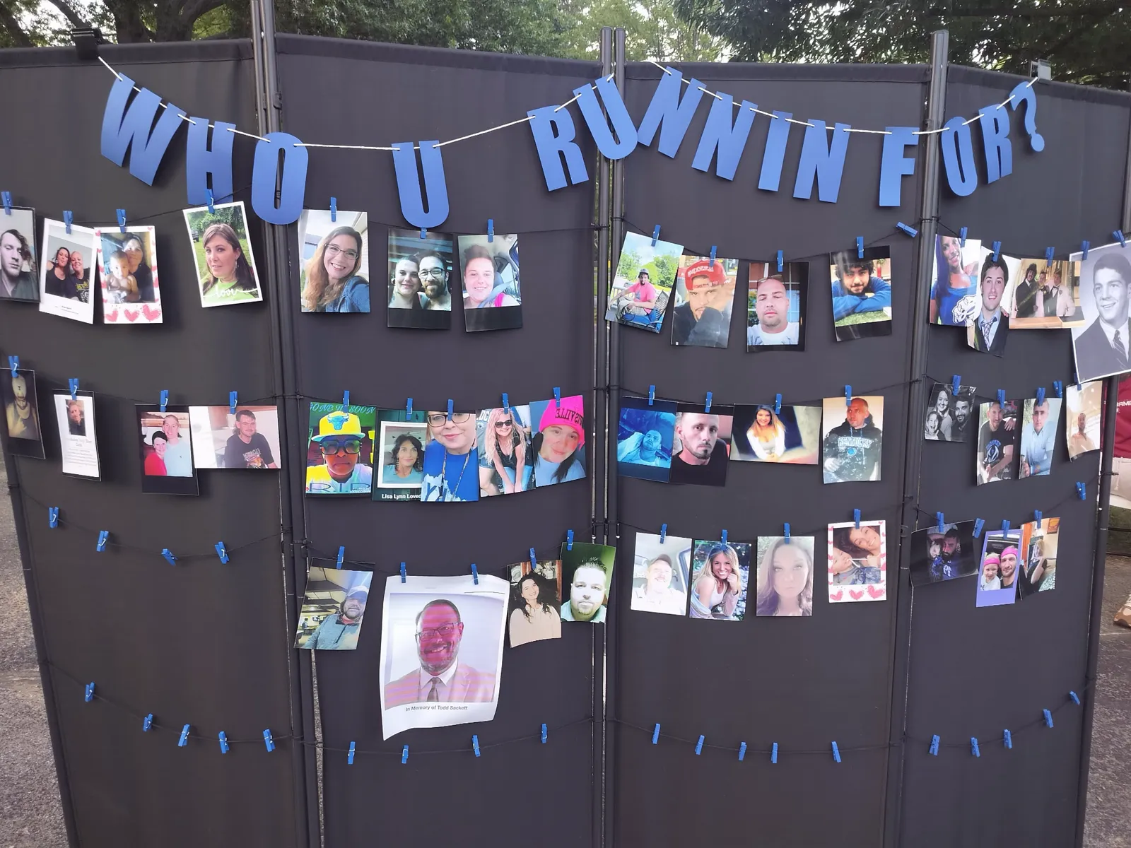 Run for Recovery participants in matching event shirts